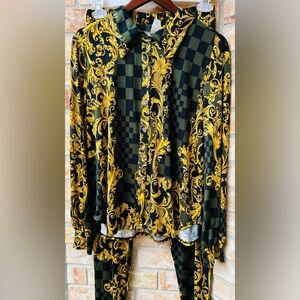 GIBIU 2-Pec Nightwear Outfit / Pants 1X / Top 2X super soft & comfy